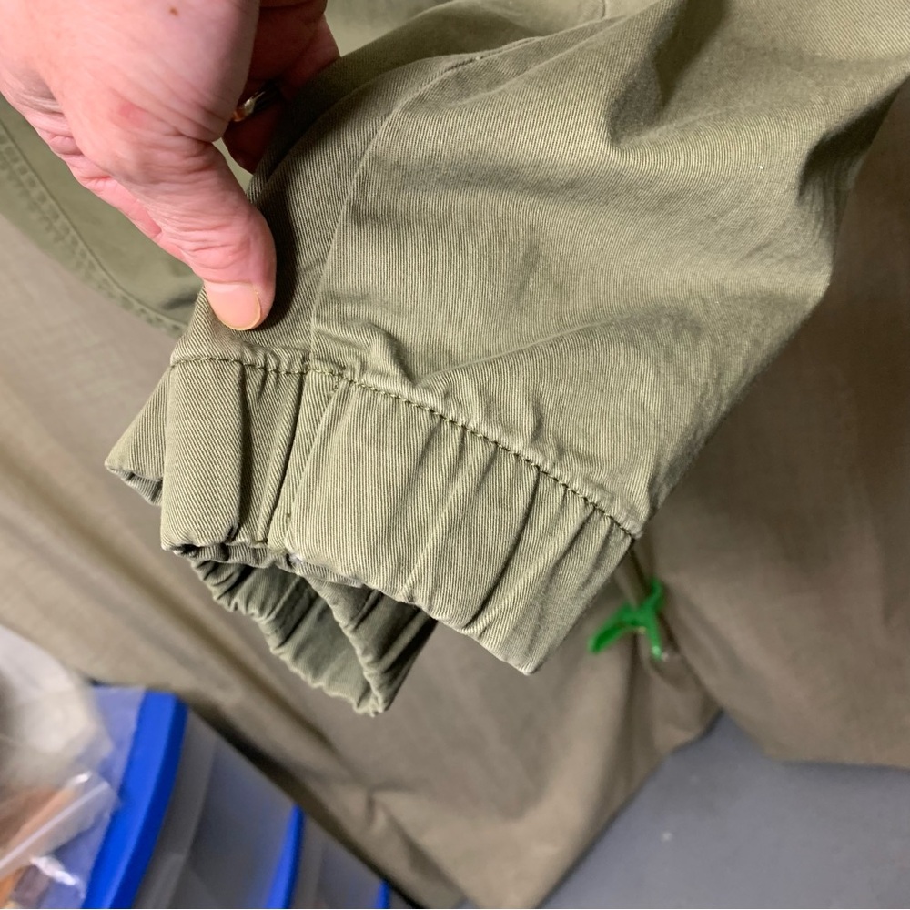 Levi's XX Chinos Jogger Military Green Sz L Elastic Hem Modern Denim Pants - Picture 8 of 16
